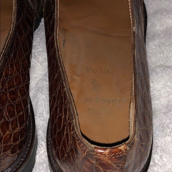 Polo Ralph Lauren Brown Alligator Oxford Size 10 main image 4